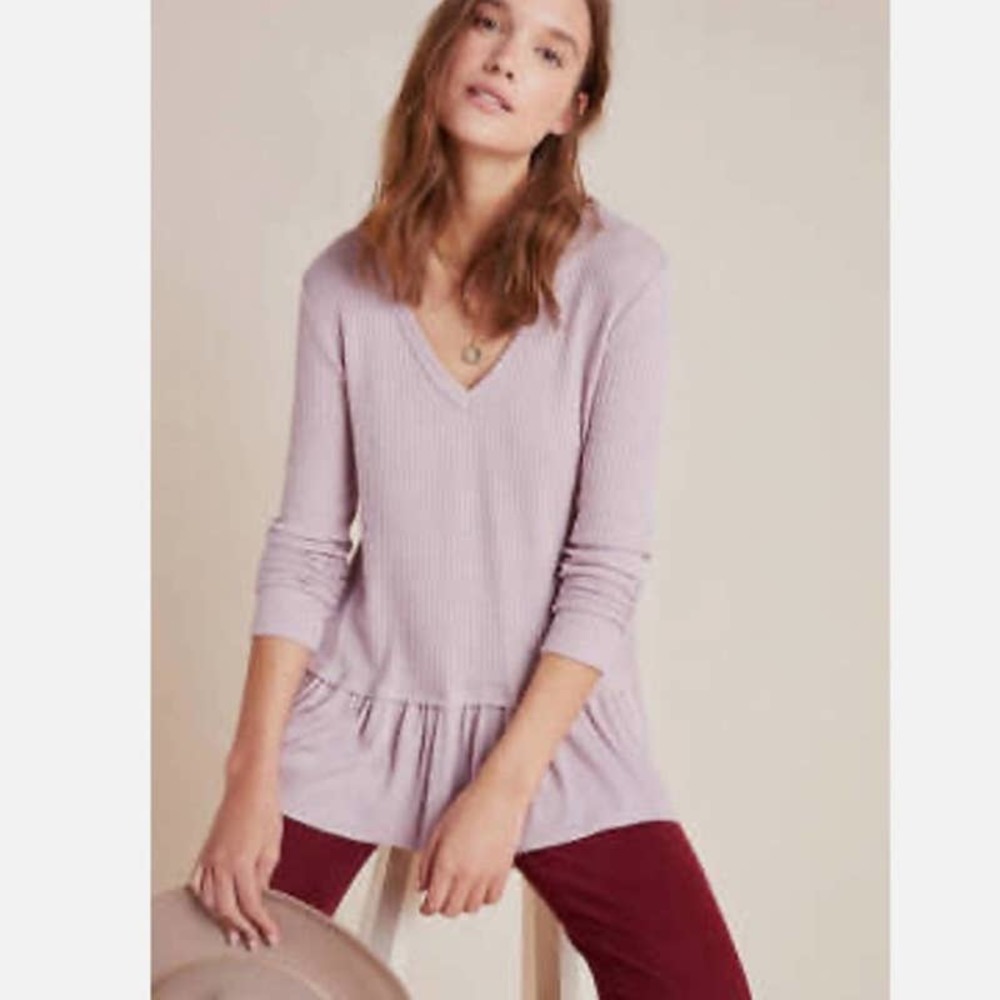 Anthropologie Eri + Ali Tallie peplum top